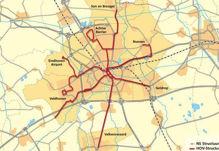 PRZYKŁAD PROJEKTU PHILEAS - Eindhoven Docelowa sieć Phileas P.