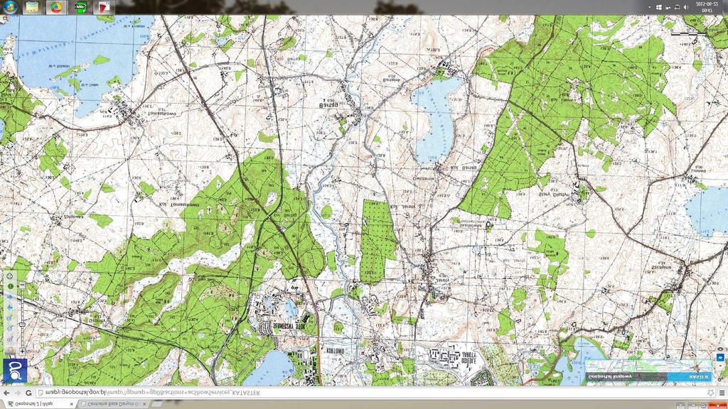 MAPA TOPOGRAFICZNA POLSKI skala 1:25 000