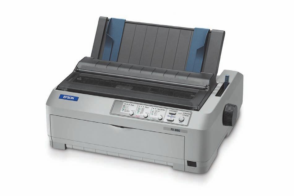 Epso FX-890 9-IGŁOWA DRUKARKA Najważiejsze cechy Jeda z ajszybszych drukarka w swojej klasie awet 680 cps (12 cpi) Druk 6-częściowych formularzy 1 orygiał + 5 kopii Wyjątkowo iezawoda drukarka ze