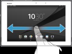 Ekran główny Ekran główny jest dla użytkownika miejscem startowym. Pełni rolę podobną do pulpitu na ekranie komputera. Może obejmować do siedmiu okienek wychodzących poza normalną szerokość ekranu.