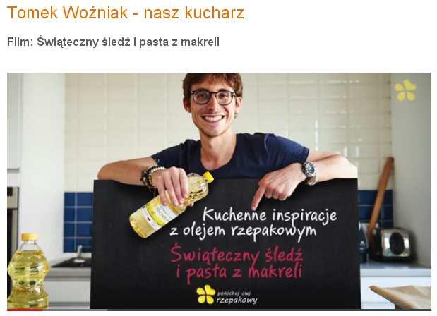 Zadanie dotyczy świątecznych potraw zainspirowanych olejem rzepakowym.