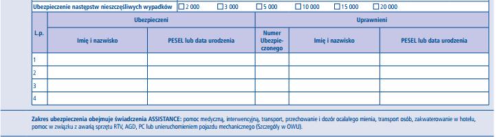 NaleŜy zwrócić uwagę, Ŝe we wnioskopolisie serii DOM