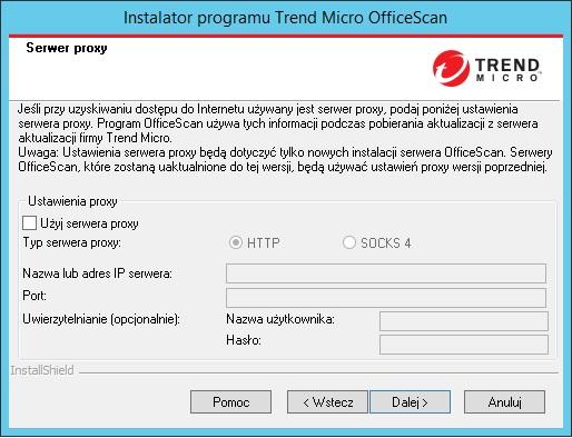Podręcznik instalacji oraz uaktualniania programu OfficeScan XG Serwer proxy Ilustracja 3-36.