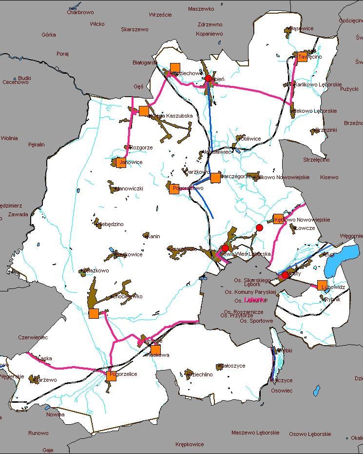 Gmina Nowa Wieś Lęborska po inwestycji SP 2 Węzeł OPL Istniejący