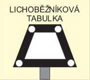 Je-li na tabuli K s návěstí Konec dočasné pomalé jízdy tabulka s černým obrazem lokomotivy v bílém poli, dovoluje toto návěstidlo strojvedoucímu zvyšovat rychlost, jakmile jej čelo vlaku nebo