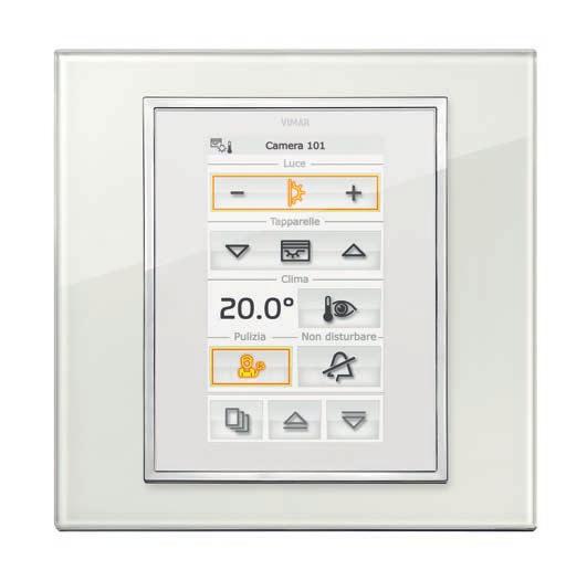 HOTELE 38 39 Dzięki systemowi Well-contact Plus wszystkie urządzenia w pokojach są pod kontrolą: wchodzący gość zastanie zapalone światła i idealną temperaturę.