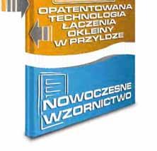 TCHNOLOGIA INVADO: TCHNOLOGIA INVADO PATNT NR 204229 Trzon oferty INVADO stanow produkcja skrzydeł drzwowych ośceżnc, dlatego przełomem w dzałalnośc frmy było wdrożene nowatorskej technolog produkcj