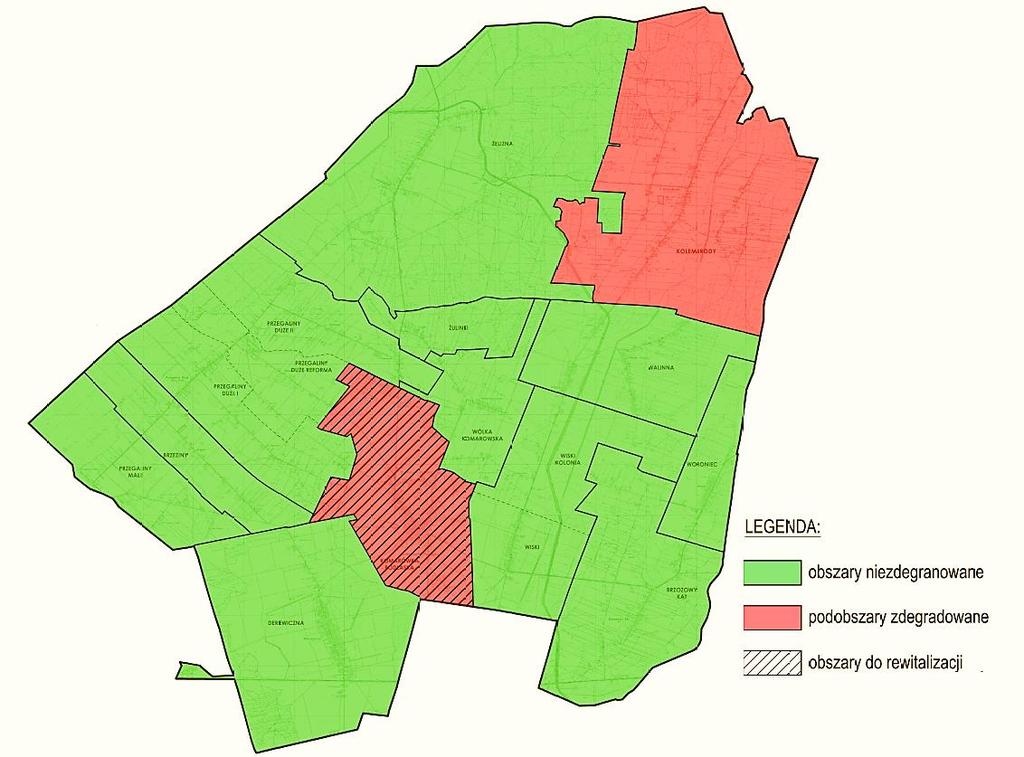 Mapa 5 Obszar zdegradowany i obszar