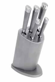 37617 Metalowy, ręczny blender z uchwytem powleczonym silikonem.
