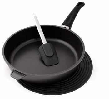 81206 Patelnia do kuchni indukcyjnych pokryta teflonem w