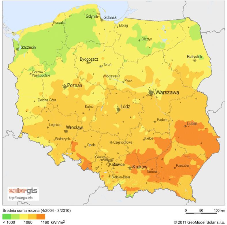 zastosowanie kolektorów słonecznych, ogniw fotowoltaicznych, pomp ciepła.