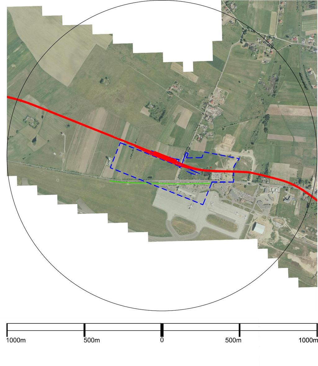 PRZYSTANEK PORT LOTNICZY Zasięg: 1km = 12minut Port Lotniczy Dolina Krzemowa