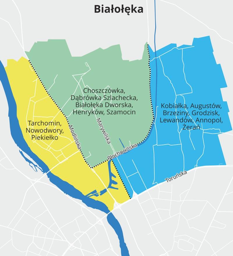 Dzielnica BIAŁOŁĘKA Szczegółowe zasady Można zgłaszać projekty zlokalizowane na terenach niebędących własnością m.st.