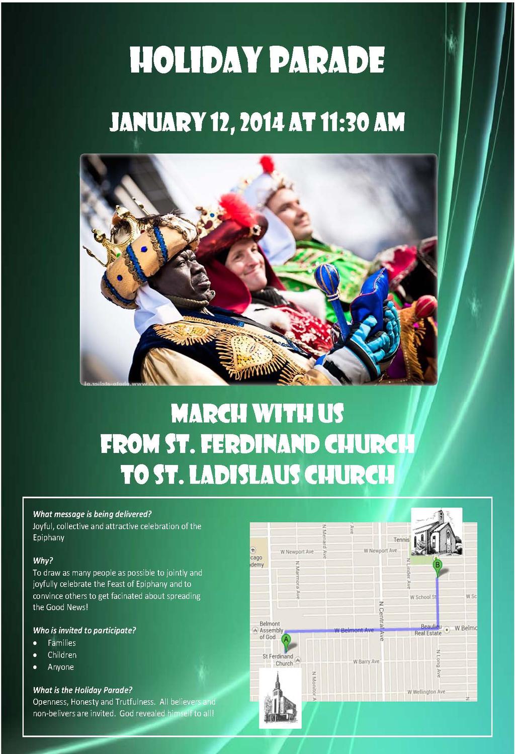 December 21, 2014 Fourth Sunday of Advent Page Six You are invited to march with us to St.