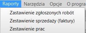 Filtry Możliwość zmiany widoku prac geodezyjnych na te które są nie zakończone lub z bieżącego roku.