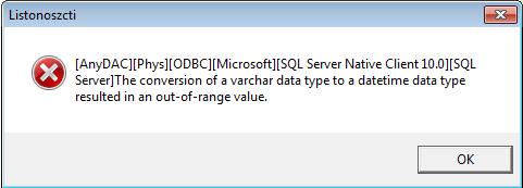 Format daty SQL może on przybierać następujące formy: dd-mm-yy lub mm-dd-yy.