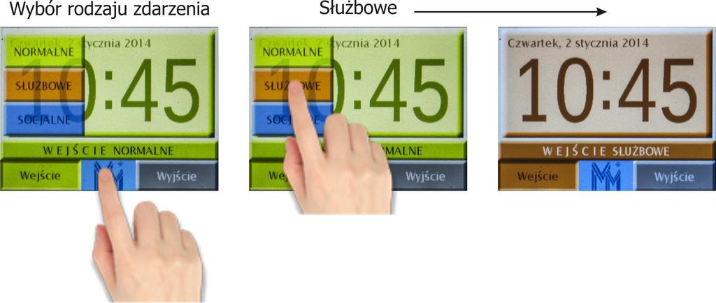 7. Obsługa czytnika Tak wybrany rodzaj zdarzenia będzie aktywny tylko dla jednej karty.