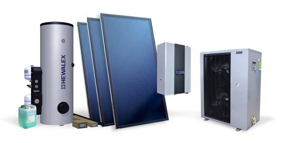 Aktualny profil oferty Hewalex Kolektory słoneczne, zestawy solarne, grupy