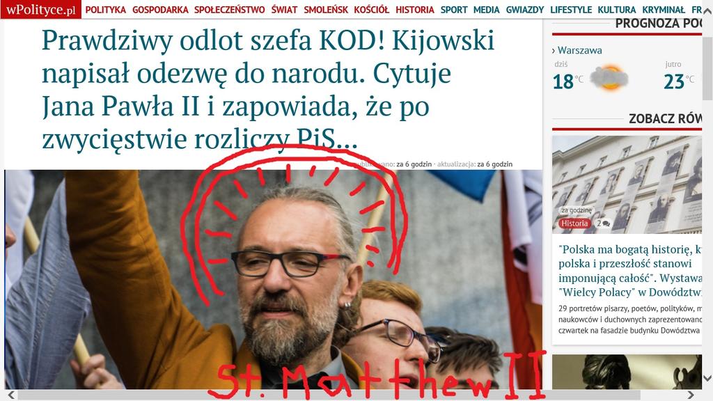 Mateuszem) cytując słowa autora "Władcy Much": Jak człowiek się kogoś boi, to go nienawidzi,.