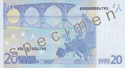 ZABEZPIECZENIA Banknoty euro mają różne nowoczesne zabezpieczenia. Zawsze sprawdzaj kilka zabezpieczeń. W razie wątpliwości porównaj banknot z takim, który na pewno jest autentyczny.