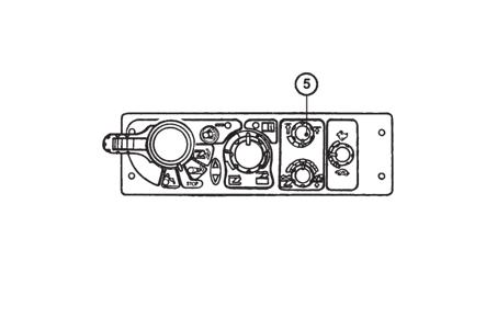 ELEKTROHYDRAULICZNY UKŁAD STEROWANIA Ograniczenie górnego położenia trzypunktowego układu zawieszenia Wykonuje się przy pomocy sterownika (5).