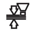 Symbol regulacji siłowej Symbol regulacji pozycyjnej Działanie trybów regulacji (podnoszenie i opuszczanie) można śledzić przy pomocy diod wskaźnikowych (8) i (9).