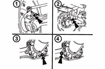 1. wykręć korpus filtra ( (1) 2. wymień wkładkę filtracyjną 3.