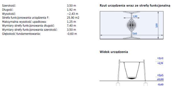 14. HUŚTAWKA BOCIANIE GNIAZDO Wizualizacja ma charakter poglądowy.