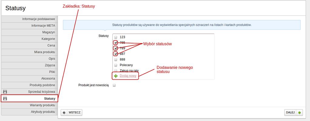 l) Sprzedaż krzyżowa (Screenshot 15. - zakładka analogiczna) 14 Sprzedaż krzyżowa polega na oferowaniu klientowi innych produktów - komplementarnych lub podobnych do już zakupionych.