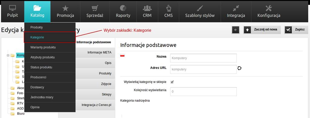 Kategorie well Zakładka Kategorie służy do sklasyfikowania produktów Twojego sklepu. Klientom ułatwi to wyszukiwanie produktów, a Tobie umożliwi sprawne zarządzanie asortymentem sklepu.