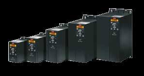 Przetworice małych mocy VLT Micro Drive FC 51 VLT Midi Drive FC 280 VLT Micro Drive FC 51 Najmiejsze przetworice AC z serii VLT, które adają się do motażu bezpośredio obok siebie, co pozwala a motaż