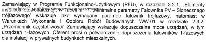 88. Odpowiedź: Zamawiający potwierdza 89.