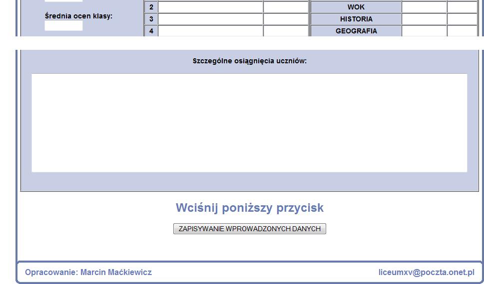 godzinie ostatniej aktualizacji danych. 4.