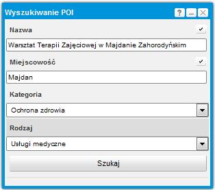 Rysunek 5 Zdefiniowane parametry wyszukiwania 4.