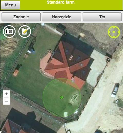 Obserwacje z notatką polową i zdjęciem Na mapie w Agrinavia MOBILE jest możliwe notowanie uwag typu: Notatka polowa (1), lub przez bezpośredni dostęp do aparatu fotograficznego (2) zapisanie zdjęcia