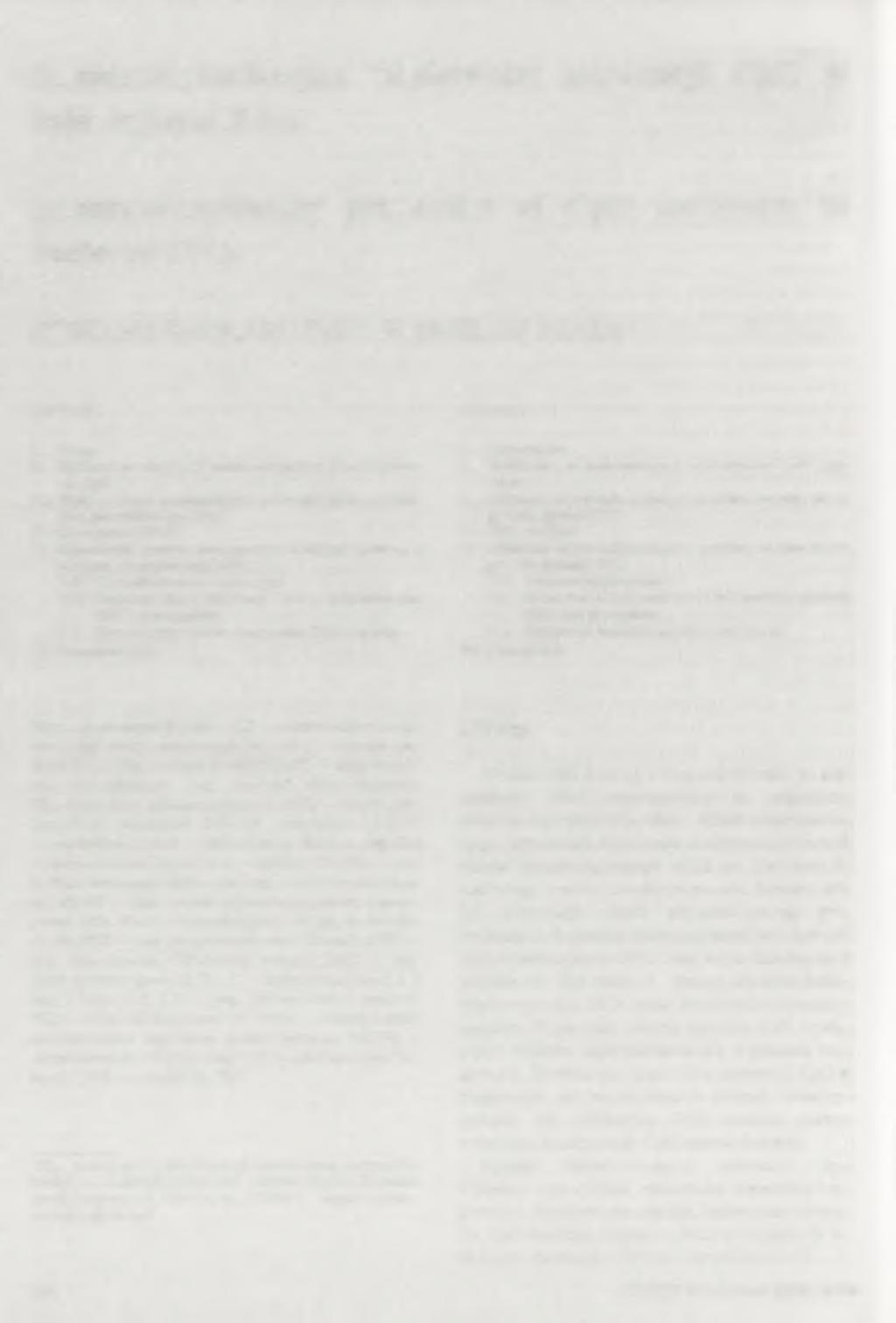 Immunostymulacyjne właściwości sekwencji CpG w bakteryjnym DNA Immunostimulatory properties of CpG sequences in bacterial DNA RYSZARD SMOLARCZYK1, STANISŁAW SZALA2 Spis treści: I. Wstęp II.