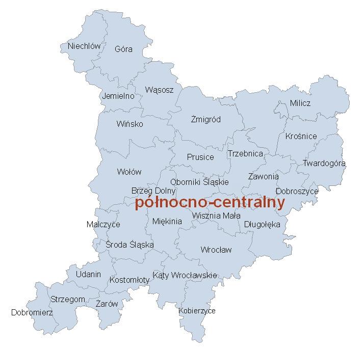 60 km Analiza stanu gospodarki odpadami komunalnymi na terenie gminy Miękinia za 2015 rok Odległości tych instalacji od centrum gminy są zróżnicowane od 12 do 60 km, co obrazuje rysunek poniżej.