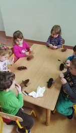były też szyszki z których