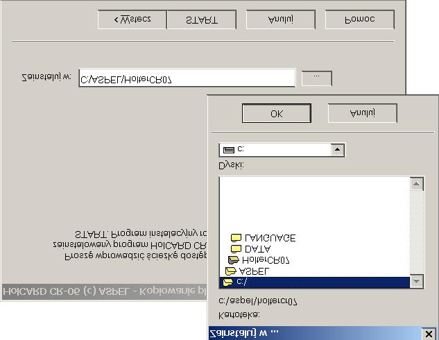 Wprowadzone dane akceptujemy przyciskiem <Dalej>. Ostatnia plansza pozwala wybrać miejsce instalacji systemu klawisz [.