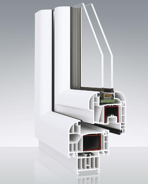 Okno PVC OVLO Okno PVC OVLO CLASSIC System okien OVLO przekonuje przede szystkim soim atrakcyjnym lekkim ylądem i okrąłymi liniami, ale rónież nooczesną techniką okienną.