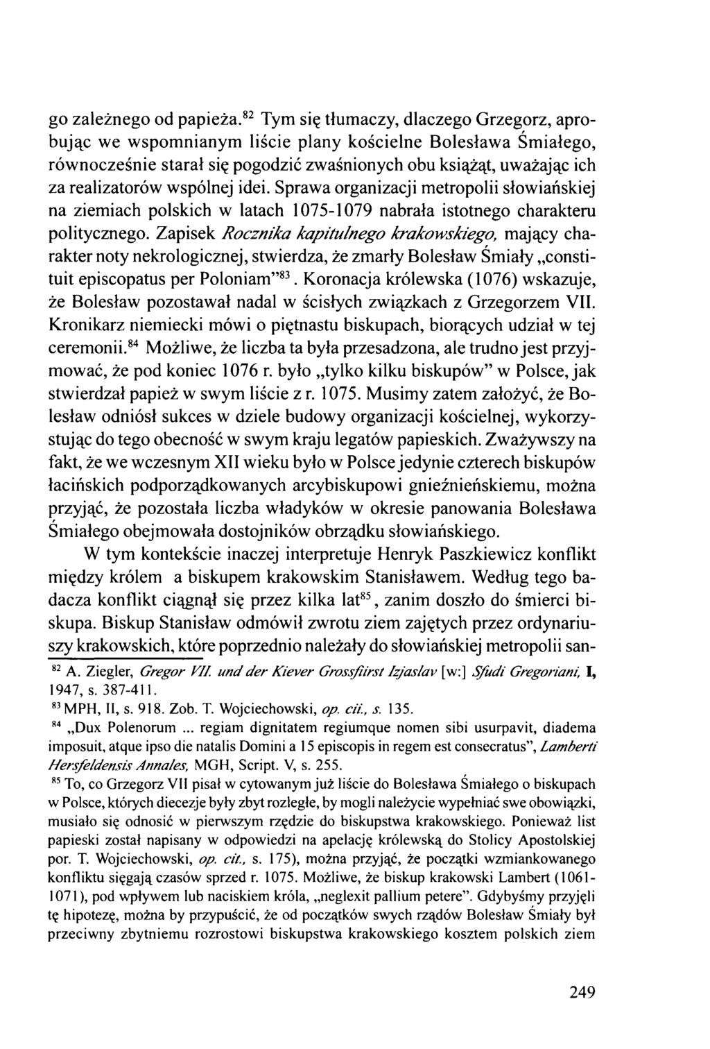go zależnego od papieża.