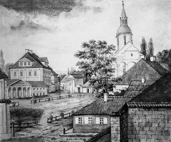 Jedno miasto, wiele religii 4 (Кафедральный костел). Pierwotnie należała ona do jezuitów, w 1782 r. stała się kościołem farnym, a od 1991 r.