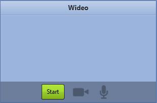 5. Okno audio wideo W celu rozpoczęcia nadawania swojego obrazu i dźwięku wciśnij przycisk START.