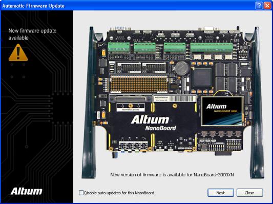 Gówny artyku: NanoBoard 3000 - uaktualnianie firmware'u Kreator Automatic Firmware Update.