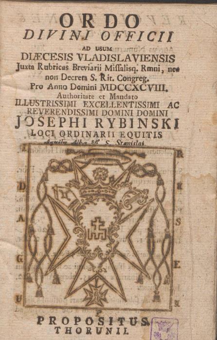 obowiązują w poszczególnych dniach roku 1 ; zawiera szczegółowy opis obchodów w roku liturgicznym.