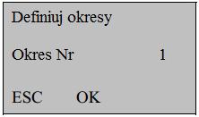 4.5.3 Wprowadzenie do funkcji KD 4.5.3.1 Definiowanie stref czasowych - okresów Strefy czasowe są najmniejszą jednostką, z których składa się konfiguracja kontroli dostępu.