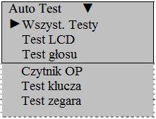 Wybierz odpowiednią opcję za pomocą klawiszy / i potwierdź przyciskiem OK.