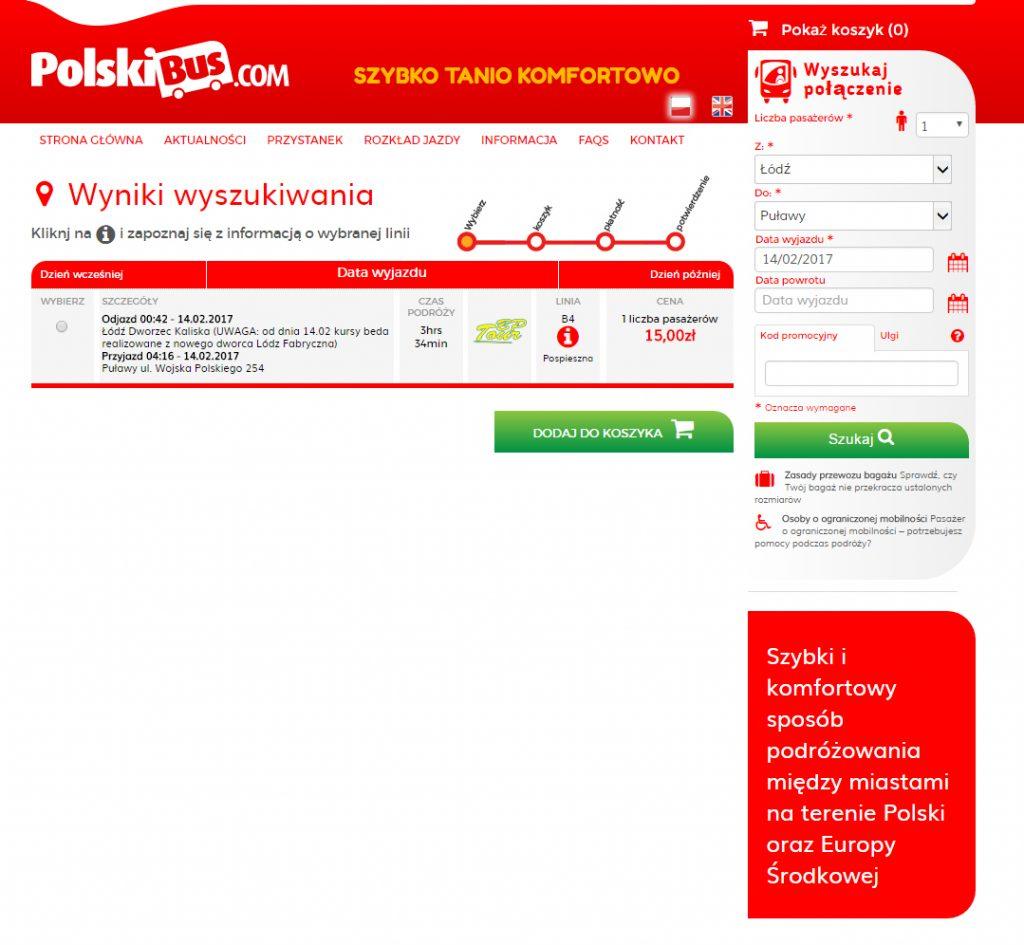 Jak widzicie wszędzie gdzie przebiega trasa przejazdu przez Łódź jest podana informacja o zmianie przystanku.