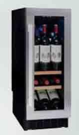 (liczonych jako Bordeaux 0,75 l) regulacja temperatury 4-18 O C sterowanie elektroniczne z wyświetlaczem led w kolorze białym system antywibracyjny 3