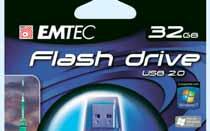 OFERTA SPECJALNA dla wybranych sklepów Pamięć USB EMTEC Dostępne również: 3 GB - 79,99 zł 16 GB - 46,99 zł 8 GB - 6,99